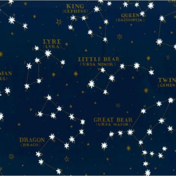 Ralph Lauren Starry Sky Midnight Blue Wallpaper Discontinued Double Roll - Picture 1 of 12
